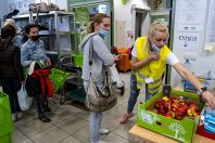 Réfugiés ukrainiens à Krakowie, le 29 avril 2022.