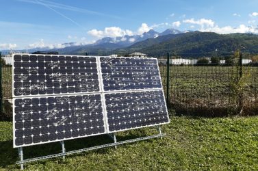 Pose de la première pierre du projet d'autoconsommation à Saint-Martin-d'Hères