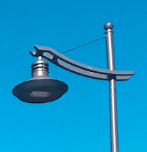Luminaire avant et après avec le dispositif rétrofit