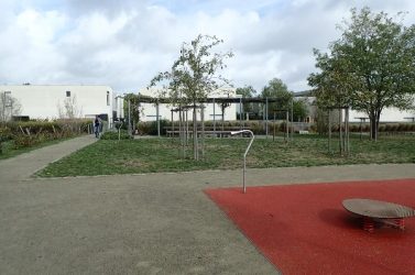 Ici un aménagement réussi : celui d’un square dans le quartier Bottière-Chénaie à Nantes (Loire-Atlantique).