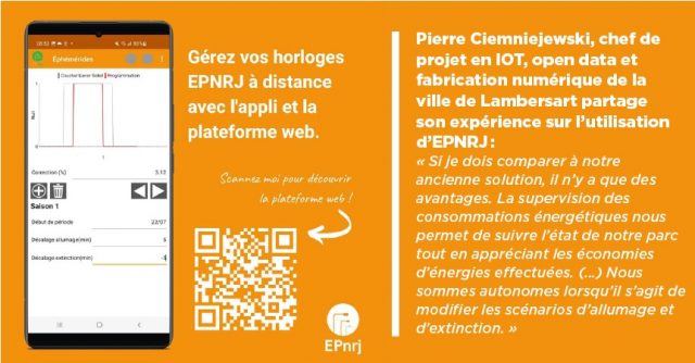PHOTO Horloge EPNRJ à distance PYRESCOM