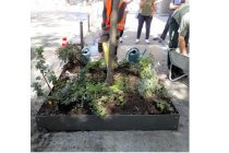 Inauguration permis végétalisation rue Marcel-Duchamp à Paris