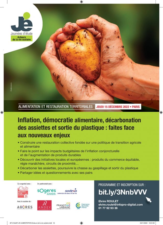 JE ALIMENTATION Acteurs de la vie scolaire