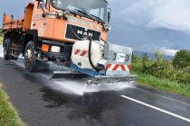 expérimentation traitement au lait de chaux des routes départementales