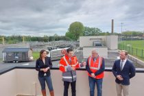Inauguration de l'unité de recyclage des eaux usées de la station d'épuration de la communauté d’agglomération de Bergerac, le 24 avril.