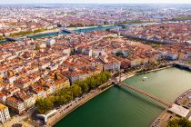 Vue aérienne de Lyon