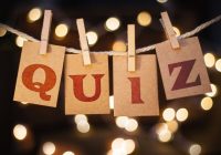 Quiz Concept Clipped Cards and Lights