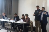La journée workshop, avec en premier plan François Bock, président délégué
de l'AT86, et Alain Pichon, président du département de la Vienne, s'est tenue
en mars 2022.