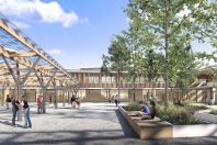 Conçu avec du bois, de la terre et de la paille, le collège de Paléficat à Toulouse (Haute-Garonne) devrait être livré l'an prochain.