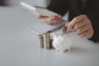 Individuals with savings, investing in stocks and funds to make money grow and generate profits in the future. The concept of personal finance and investment savings.