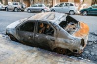 voiture brûlée