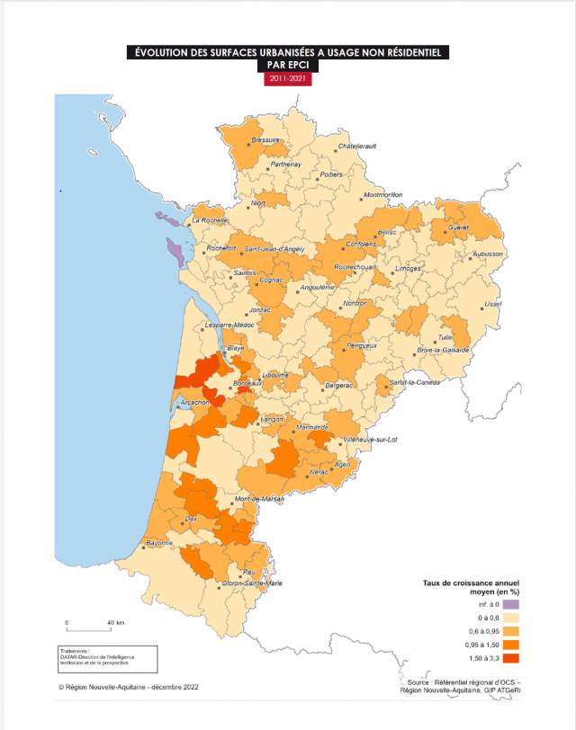 Carte Nvl Aquitaine Conso de foncier