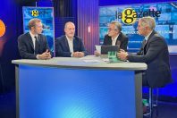 (De g. à d.) Alexandre Vincendet, Roger Vicot, Hervé Jouanneau, Patrick Vignal