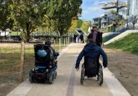 Une visite des sites a été organisée en compagnie de l'association APF France handicap et d'usagers handicapés.