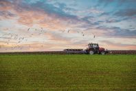 tracteur agriculture champ paysage