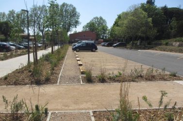 Photo Cerema parking désimperméabilisé