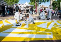 VILLEURBANNE. A l'issue d'une concertation impliquant les enfants, le réaménagement de la place Grandclément passe notamment par la réalisation d'une fresque lors d'un atelier participatif.