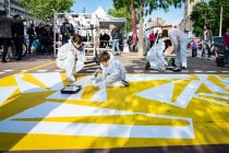 VILLEURBANNE. A l'issue d'une concertation impliquant les enfants, le réaménagement de la place Grandclément passe notamment par la réalisation d'une fresque lors d'un atelier participatif.