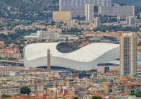 Vue aérienne de l'Orange Vélodrome de Marseille