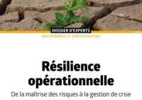Résilience opérationnelle - De la maîtrise des risques à la gestion de crise