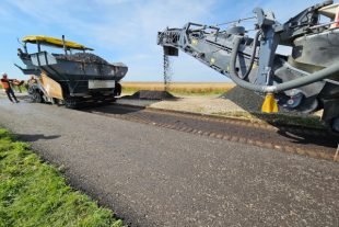 Les travaux de réfection de la chaussée sur la RD146 A3 ont eu lieu en juillet 
2024 à Lizy-sur-Ourcq (Seine-et-Marne).