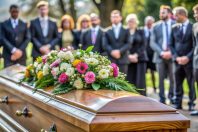 Obsèques cérémonie funéraire inhumation cercueil