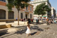 Place François-Moisson à Marseille (Bouches-du-Rhône), l'aménagement a été réalisé par Olivier Bedu, du cabinet StrucArchi, projet "Nouveaux commanditaires" de la Fondation de France.