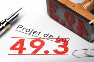 Vote des lois à l'Assemblée Nationnale. Passage en force du gouvernemant par l'article 49.3
