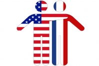 USA - France / friendship concept