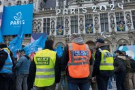 Illustration Manifestation des policiers municipaux a Paris