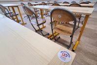 Des salles de classe ont été équipées avec du matériel de réemploi