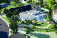 Installé dans les anciens thermes du village, le futur centre abritera une piscine, une maison de santé, des salles de sport et un atelier de cuisine.
