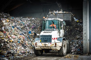 Un centre de tri des déchets