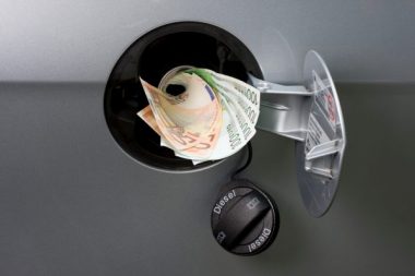 putting money directly in the tank as a protest to  high gas prices