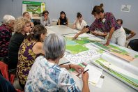 En présence d’élus et de techniciens de la ville, les habitants ont participé au projet de renouvellement urbain des quartiers des Villeneuves.