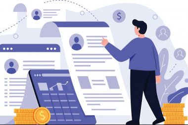 Payroll Management Abstract Vector
