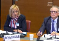 Philippe Gouet, président du
groupe de travail sur la santé de Départements de France et Sylvie Clerc, vice-présidente
en charge du handicap pour le département du Nord.