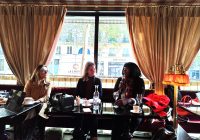 Isabelle Santiago (à gauche) était l'invité de l'Ajis aux côtés de Céline Goeury et Diodio Metro