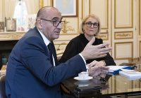 Le ministre de l'Intérieur, Laurent Nuñez, et sa ministre déléguée, Marie-Pierre Vedrenne, le 19 novembre 2025.