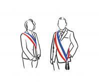 maires homme et femme représentants des communes et villes françaises