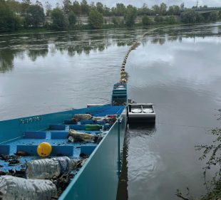 Barrage en exploitation PlasticVortex