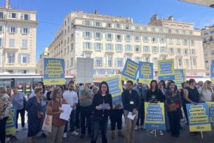 La Cnape avait organisé des manifestations pour la protection de l enfance en mai 2025, ici à Marseille