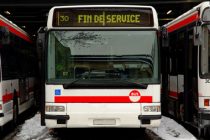 Bus de ville en fin de service