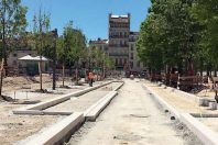 Les voitures ne pourront circuler que sur le grand axe central.
