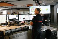 Plateforme de traitement des appels du Sdis de l’Ain.